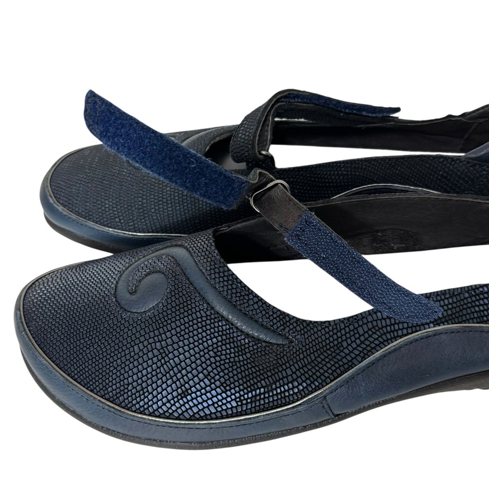 NWT Naot Matai Navy Blue Adjustable Mary Jane Flats Comfort Shoes Size 10-10.5 - Picture 9 of 16